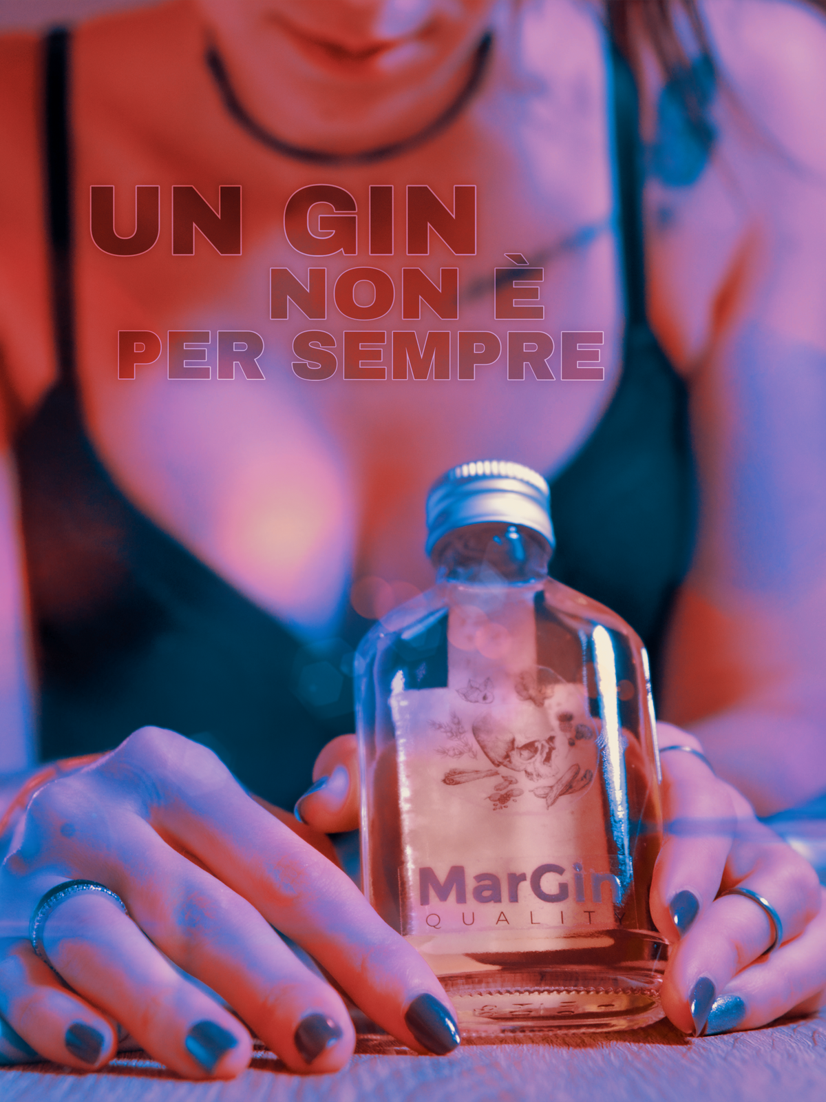 Un Gin Non È per Sempre – Stampa Digitale su Tela Canvas in 4 Varianti | 40x60 cm Creazione originale di Carlo Piccinno