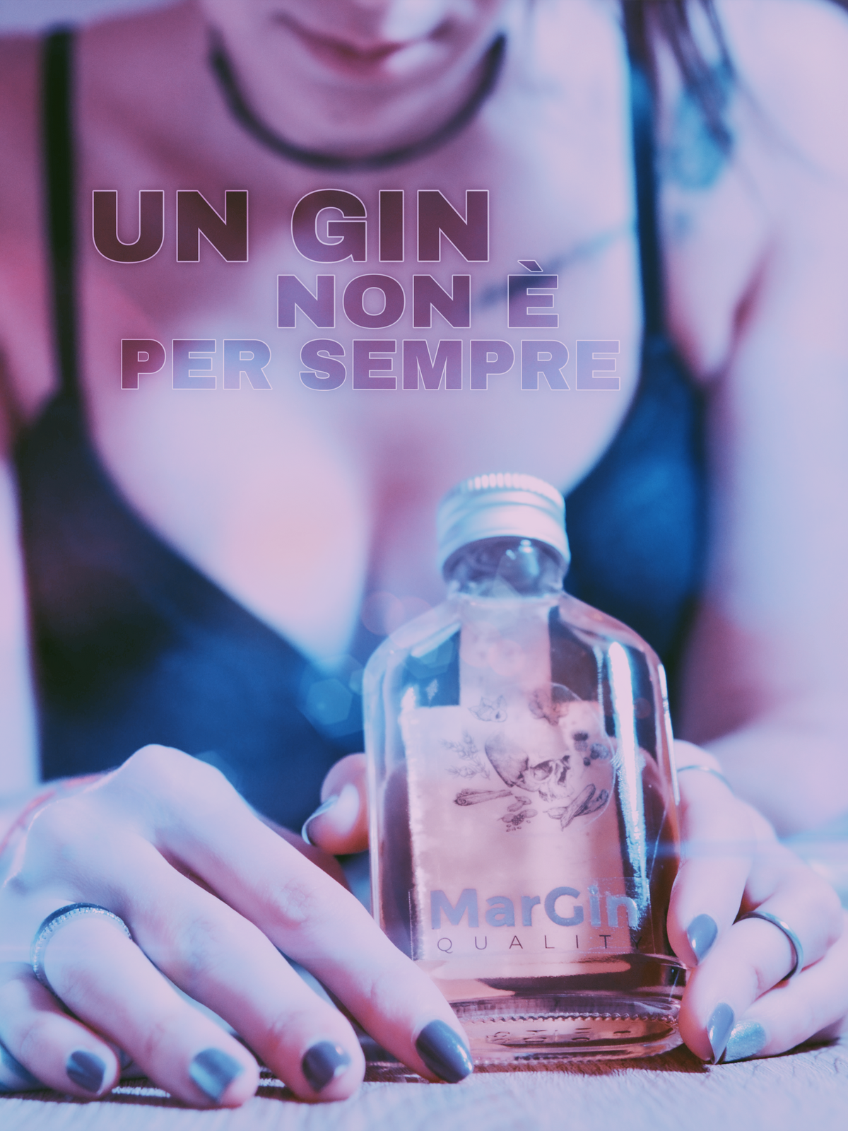 Un Gin Non È per Sempre – Stampa Digitale su Tela Canvas in 4 Varianti | 40x60 cm Creazione originale di Carlo Piccinno