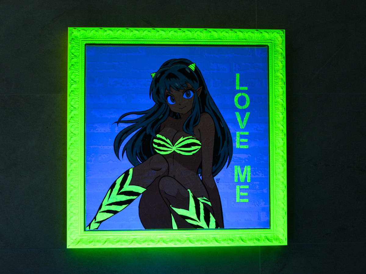 Lamù – Opera Pop su Carta da Parati 3D | 70x70 cm
