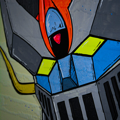 Mazinga Z – Opera Pop su Carta da Parati 3D | 70x70 cm