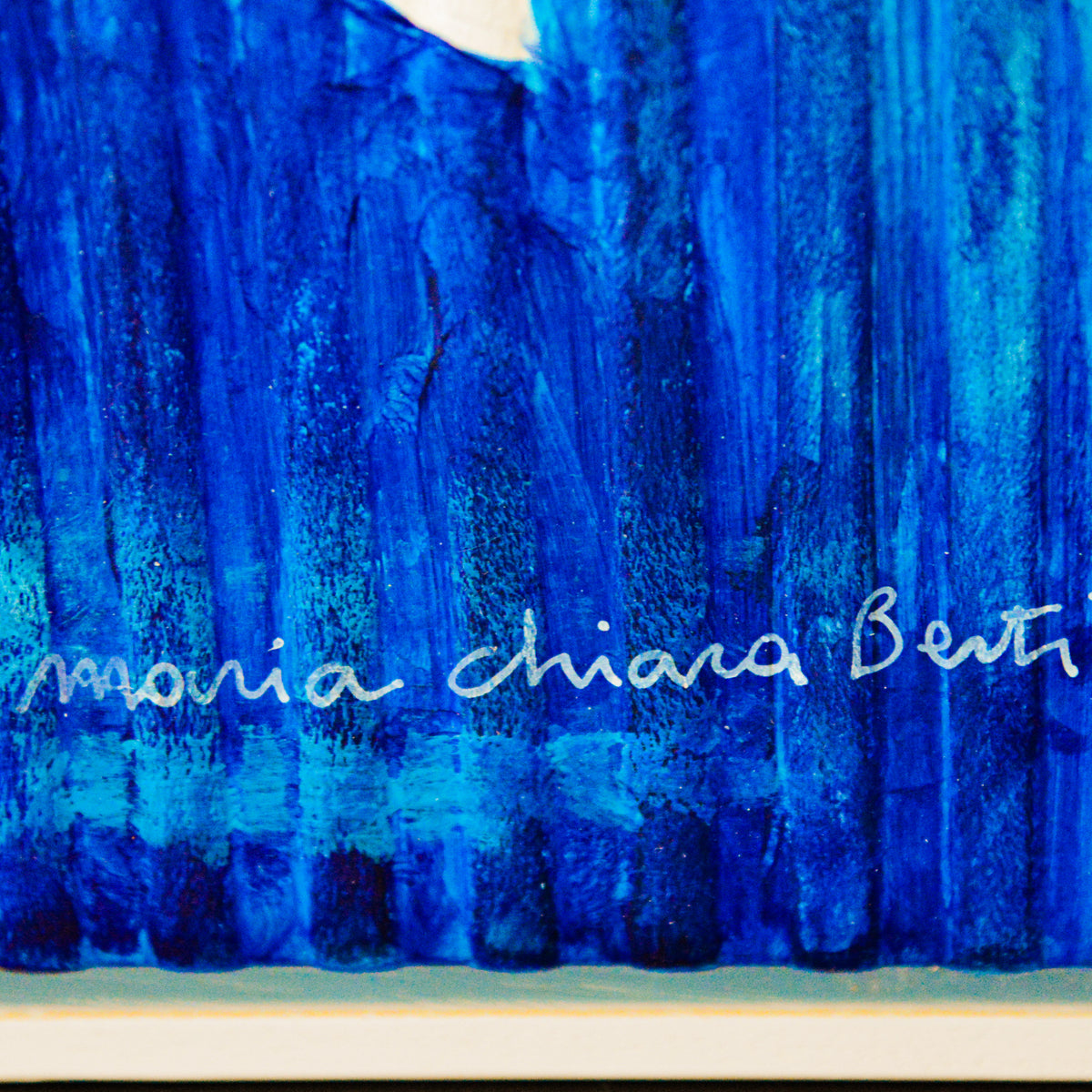Luna Blu – Opera Astratta su Carta da Parati 3D | 70x70 cm