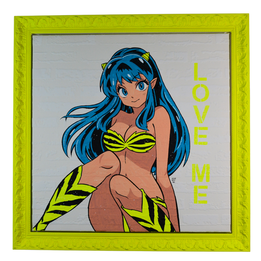 Lamù – Opera Pop su Carta da Parati 3D | 70x70 cm